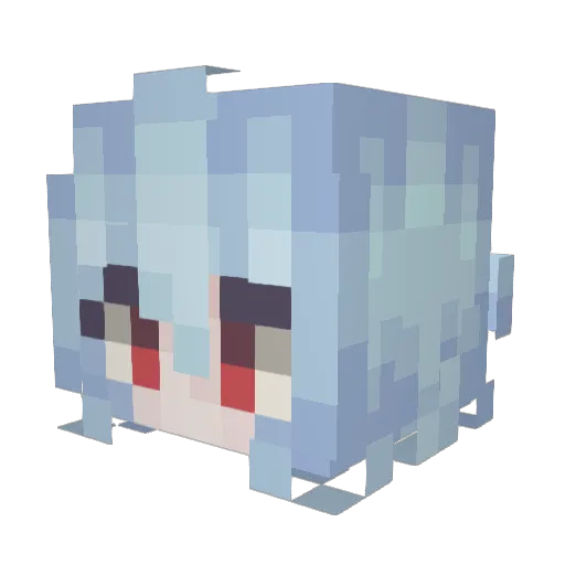 Jacky07007 Minecraft avatar head, 3D render