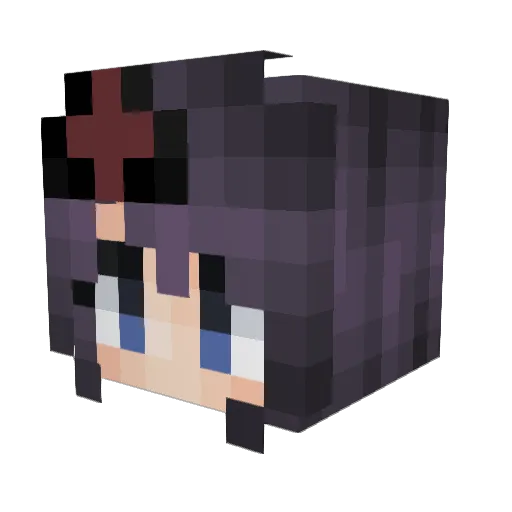 Jacky Minecraft avatar head, 3D render
