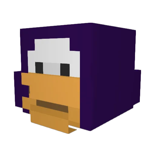 JackyChan Minecraft avatar head, 3D render