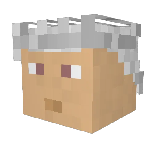 JackyCracky1 Minecraft avatar head, 3D render
