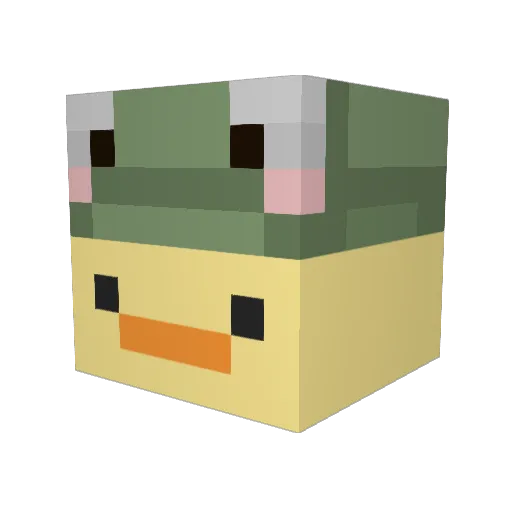 JackyJohn Minecraft avatar head, 3D render
