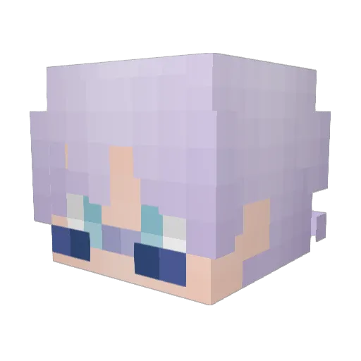 JackyNguyen Minecraft avatar head, 3D render