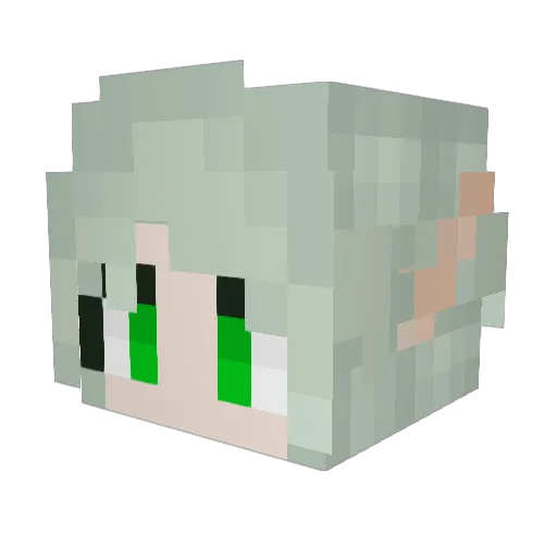 JackyTRipper Minecraft avatar head, 3D render