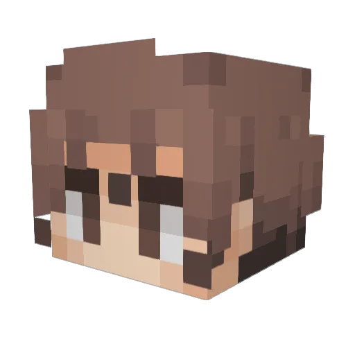 JackyXFlie Minecraft avatar head, 3D render