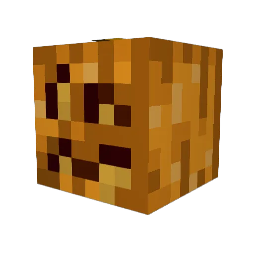 Jacky_O_Lantern Minecraft avatar head, 3D render