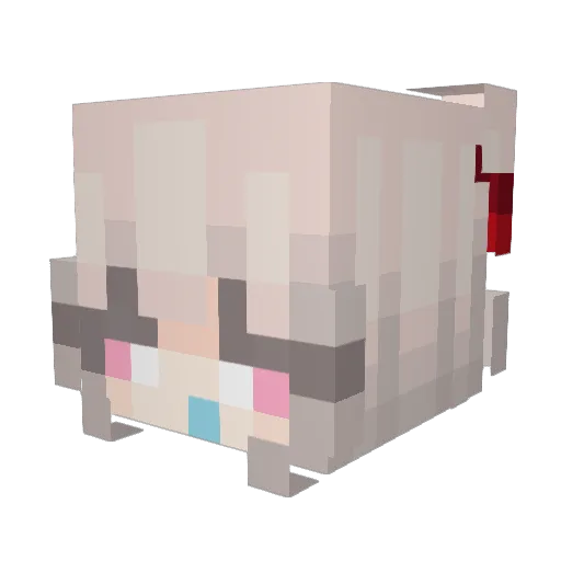 Jacky_chang Minecraft avatar head, 3D render