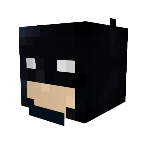Jackyb008 Minecraft avatar head, 3D render
