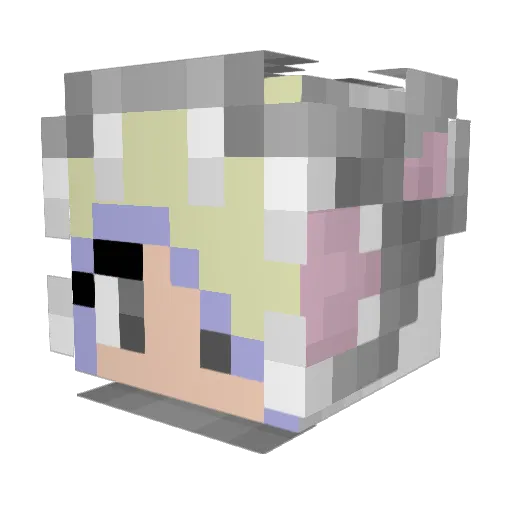 Jackydonovan Minecraft avatar head, 3D render