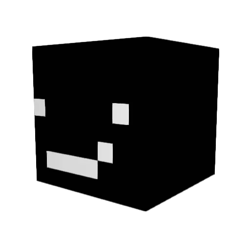 Jackyguru Minecraft avatar head, 3D render