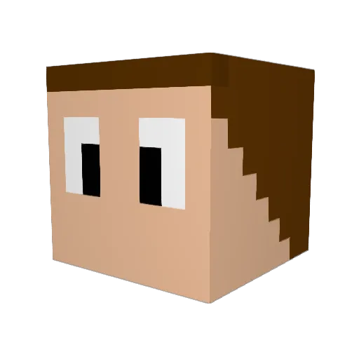 Jackystan_2500 Minecraft avatar head, 3D render