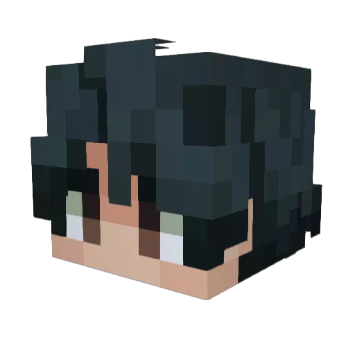 Jaco6YT Minecraft avatar head, 3D render