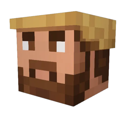 JacoMTV Minecraft avatar head, 3D render