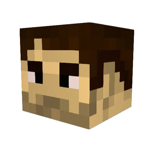 Jacob021114 Minecraft avatar head, 3D render