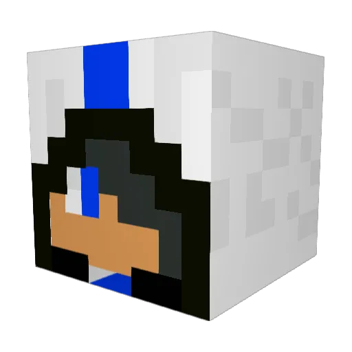Jacob0P Minecraft avatar head, 3D render