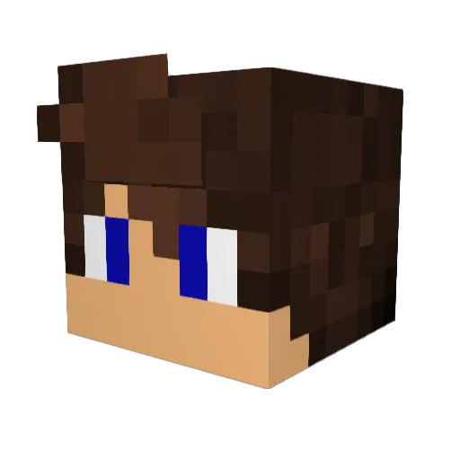 Jacob12365 Minecraft avatar head, 3D render