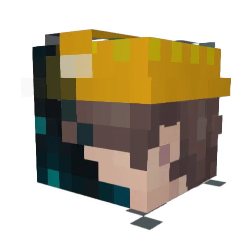 Jacob1512 Minecraft avatar head, 3D render