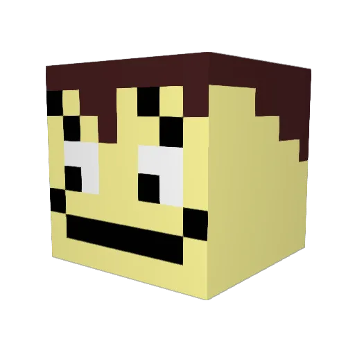 Jacob2023 Minecraft avatar head, 3D render