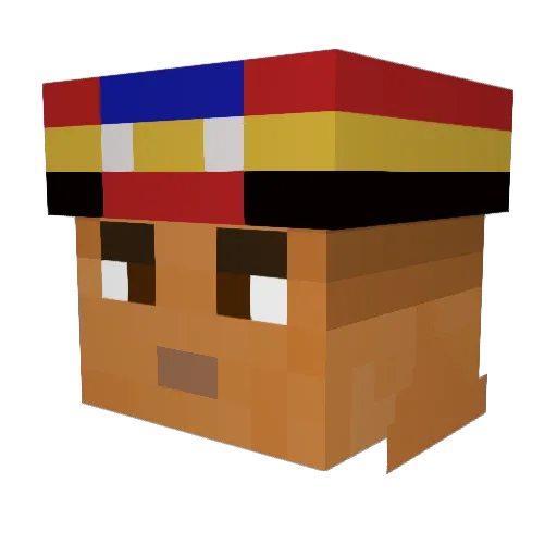 Jacob32113 Minecraft avatar head, 3D render
