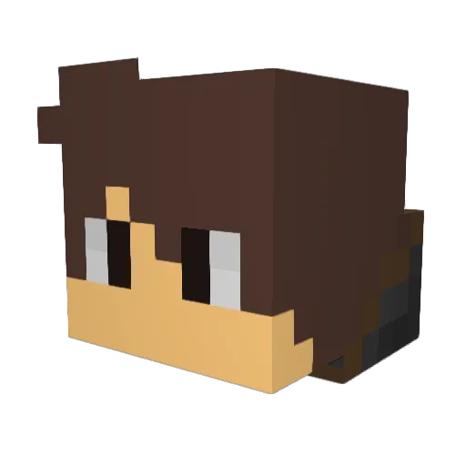 Jacob601 Minecraft avatar head, 3D render