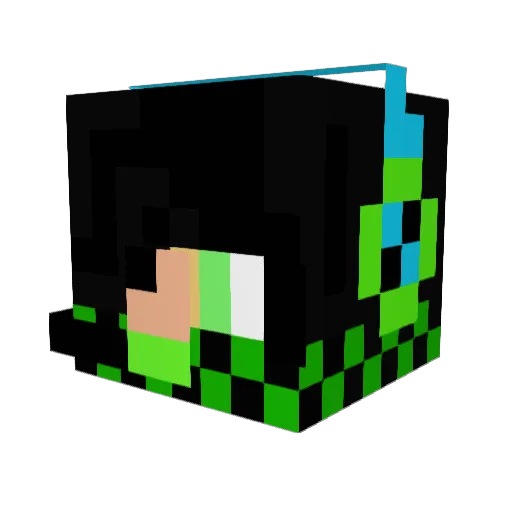 Jacob677 Minecraft avatar head, 3D render