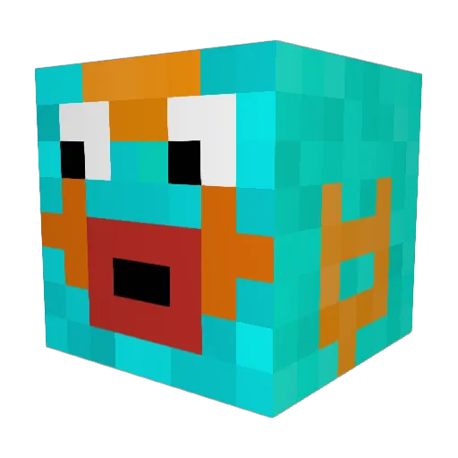 JacobGilson Minecraft avatar head, 3D render