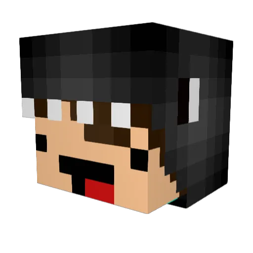 JacobKaastrup Minecraft avatar head, 3D render