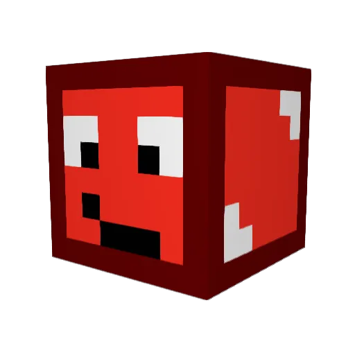 JacobLC Minecraft avatar head, 3D render