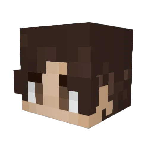 JacobLaro Minecraft avatar head, 3D render