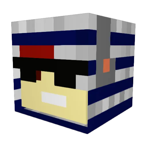 JacobLawton Minecraft avatar head, 3D render