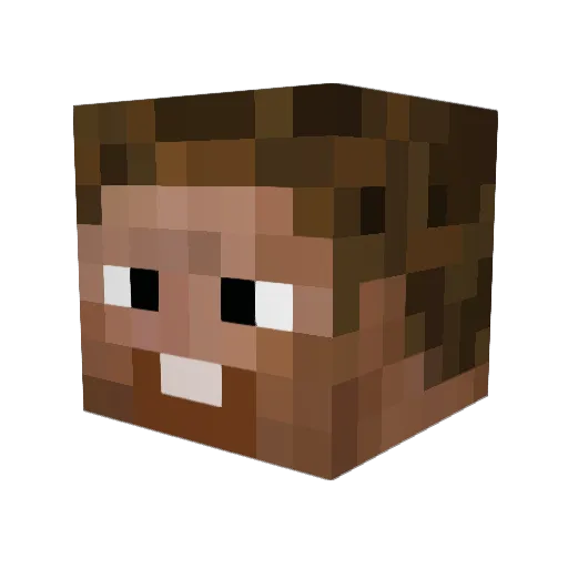 JacobMoore Minecraft avatar head, 3D render