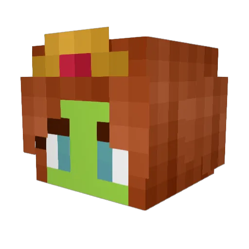 JacobO86 Minecraft avatar head, 3D render