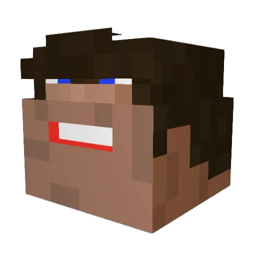 JacobOnSomething Minecraft avatar head, 3D render