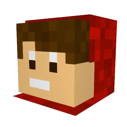 JacobRay56 Minecraft avatar head, 3D render