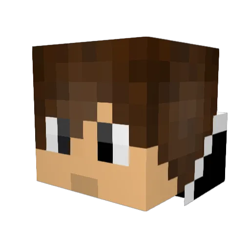 JacobSonicOlson Minecraft avatar head, 3D render