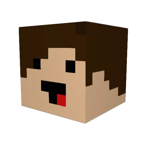 JacobSumz Minecraft avatar head, 3D render