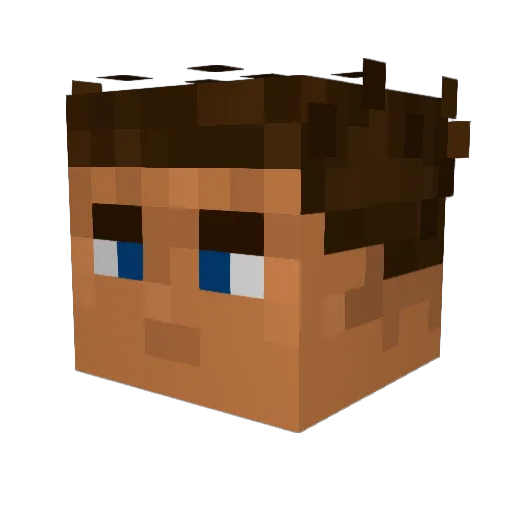 JacobTheKey Minecraft avatar head, 3D render