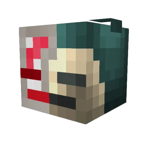 JacobVisDavis Minecraft avatar head, 3D render