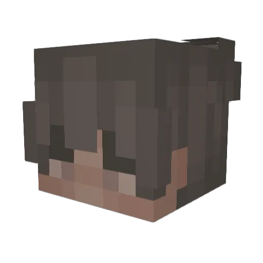 JacobWolfGaming Minecraft avatar head, 3D render