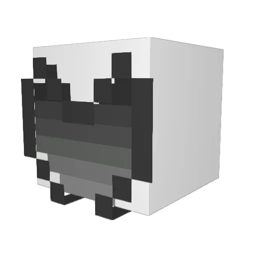 JacobXD1 Minecraft avatar head, 3D render