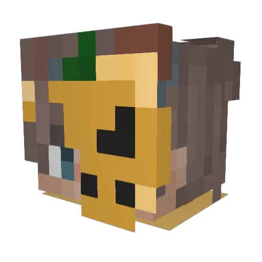JacobbFG Minecraft avatar head, 3D render