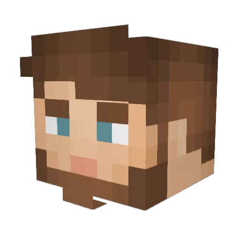 Jacobean15 Minecraft avatar head, 3D render