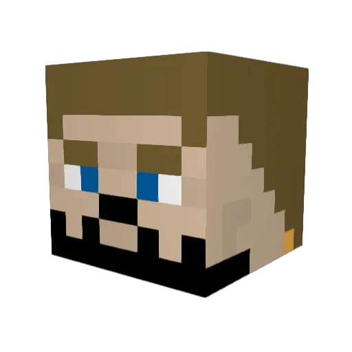 Jacobhays Minecraft avatar head, 3D render