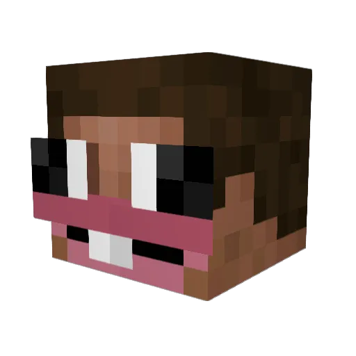 JacobiSteakHouse Minecraft avatar head, 3D render