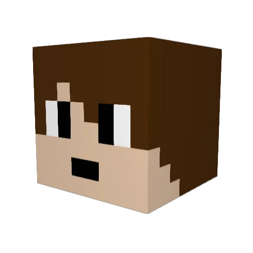 Jacobich_RMS Minecraft avatar head, 3D render