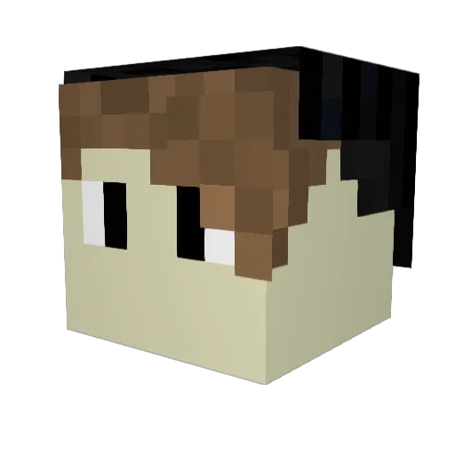 Jacobis_ Minecraft avatar head, 3D render