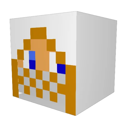 Jacobman02 Minecraft avatar head, 3D render