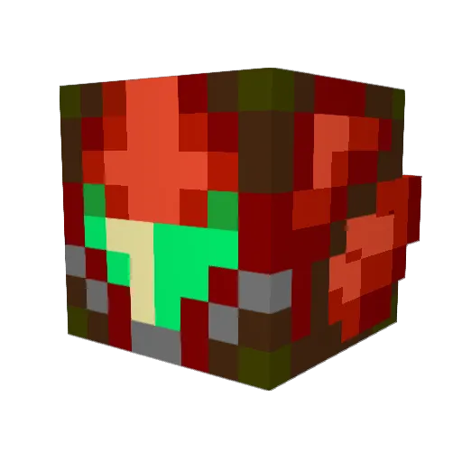 Jacobopg Minecraft avatar head, 3D render