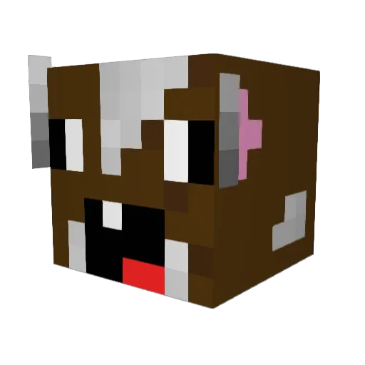 Jacolobo Minecraft avatar head, 3D render
