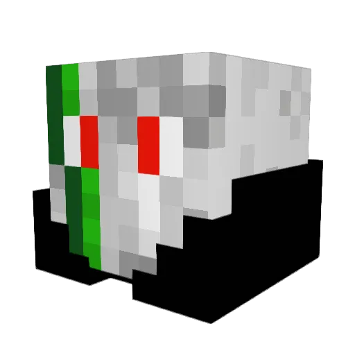 Jaconey Minecraft avatar head, 3D render
