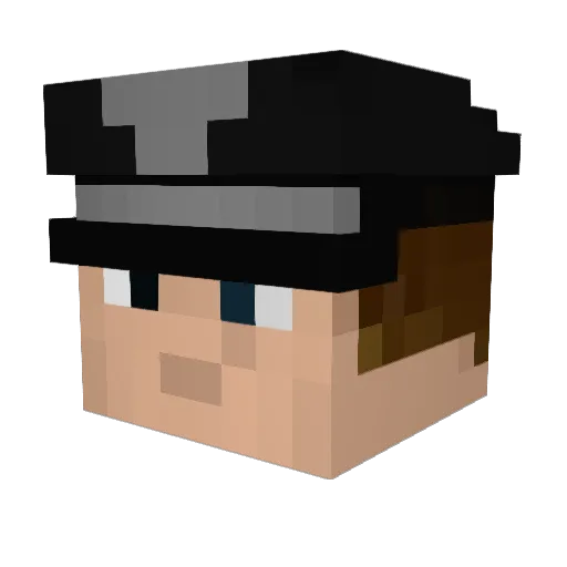 Jacopo471 Minecraft avatar head, 3D render